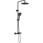 Душевая стойка с термостатическим смесителем и изливом SC9008MB SANCOS Etna черный матовый/Италия