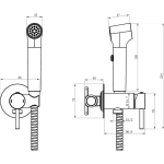 Гигиенический душ GROSSMAN Solis 502.K35.07.420 со смесителем ГРАФИТ САТИН/Германия — изображение 4