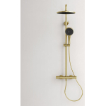 Душевая стойка с термостатическим смесителем SC9007BG SANCOS Etna брашированное золото/Италия — изображение 2