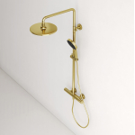 Душевая стойка с термостатическим смесителем SC9007BG SANCOS Etna брашированное золото/Италия — изображение 4