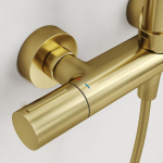 Душевая стойка с термостатическим смесителем SC9007BG SANCOS Etna брашированное золото/Италия — изображение 7