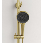 Душевая стойка с термостатическим смесителем SC9007BG SANCOS Etna брашированное золото/Италия — изображение 9