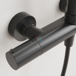 Душевая стойка с термостатическим смесителем SC9007MB SANCOS Etna черный матовый/Италия — изображение 7