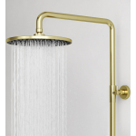 Душевая стойка с термостатическим смесителем и изливом SC9008BG SANCOS Etna брашированное золото/Италия — изображение 10