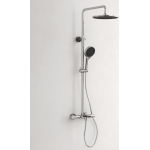 Душевая стойка с термостатическим смесителем и изливом SC9008CH SANCOS Etna хром глянцевый/Италия — изображение 3