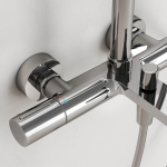 Душевая стойка с термостатическим смесителем и изливом SC9008CH SANCOS Etna хром глянцевый/Италия — изображение 7