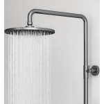 Душевая стойка с термостатическим смесителем и изливом SC9008GG SANCOS Etna вороненая сталь/Италия — изображение 10