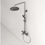 Душевая стойка с термостатическим смесителем и изливом SC9008GG SANCOS Etna вороненая сталь/Италия — изображение 4