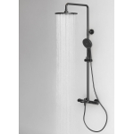 Душевая стойка с термостатическим смесителем и изливом SC9008MB SANCOS Etna черный матовый/Италия — изображение 11