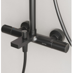 Душевая стойка с термостатическим смесителем и изливом SC9008MB SANCOS Etna черный матовый/Италия — изображение 5