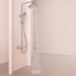 Душевая стойка с термостатическим смесителем SC7200CH SANCOS KANEDO хром глянцевый/Италия — изображение 2