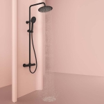 Душевая стойка с термостатическим смесителем SC7200MB SANCOS KANEDO черный матовый/Италия — изображение 2