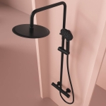 Душевая стойка с термостатическим смесителем SC7200MB SANCOS KANEDO черный матовый/Италия — изображение 4