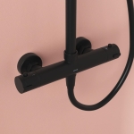 Душевая стойка с термостатическим смесителем SC7200MB SANCOS KANEDO черный матовый/Италия — изображение 5