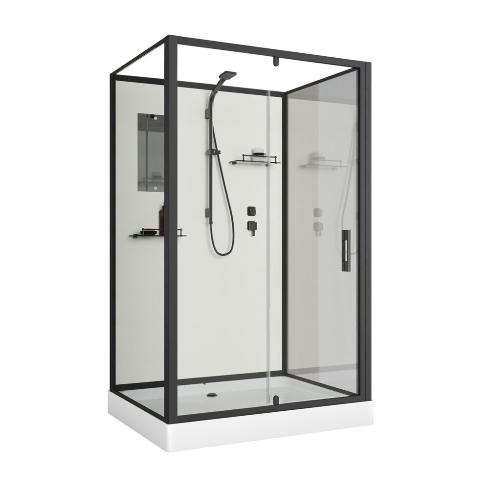product_img_55529 (1) Душевая кабина 100x80x200см NIAGARA Standart ST100/80/15Q/BL/BK — изображение 1