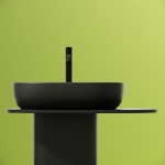 Умывальник 600х415х135мм МАТОВАЯ чаша CeramicaNova накладная овальная CN6047MDH Тёмный Антрацит/Италия — изображение 10