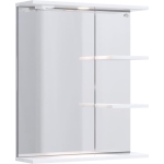 Зеркало КОРАЛЛ 60 см (полки справа)