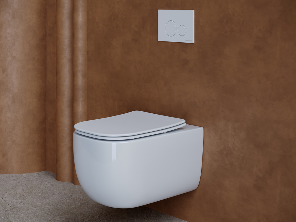 Унитаз безободковый подвесной CeramicaNova NOEL Rimless CN3013/Италия