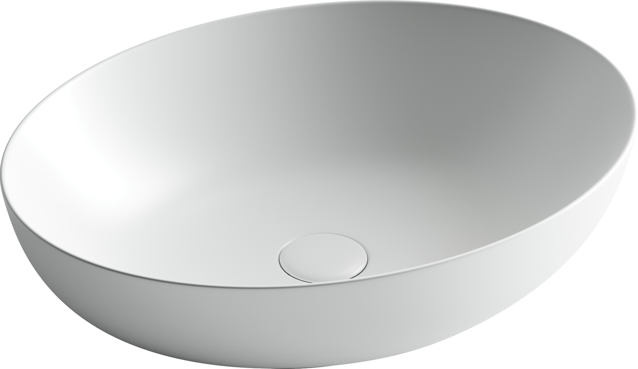 Умывальник 520х395х130мм МАТОВАЯ чаша Element CeramicaNova накладная овальная CN6017MW/Италия