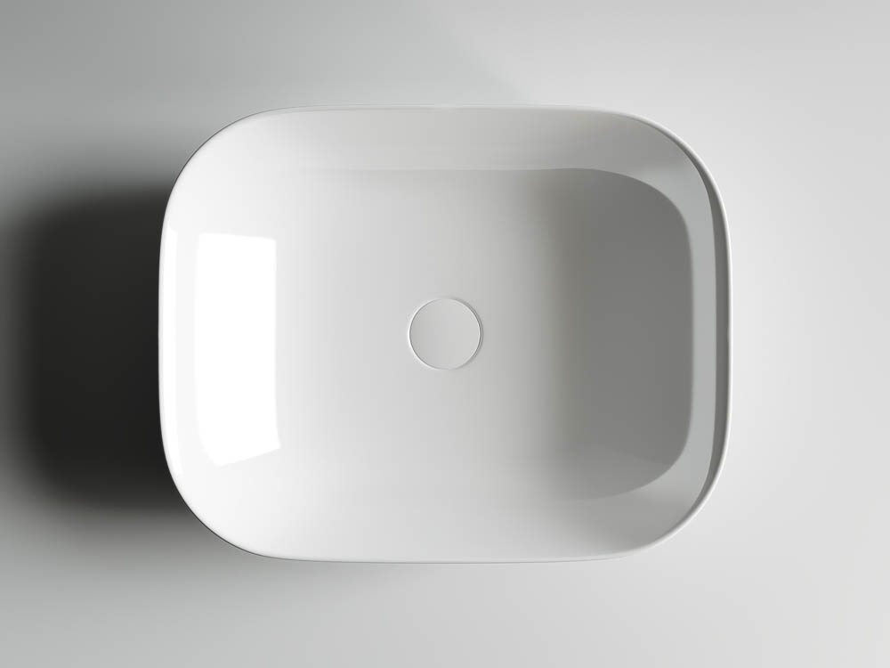 Умывальник 505х405х140мм чаша Element CeramicaNova накладная прямоугольная CN6008/Италия