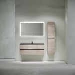 Тумба 120 см Urban ПОДВЕСНАЯ Sancos Дуб Галифакс с умывальником CN7006MB — изображение 2