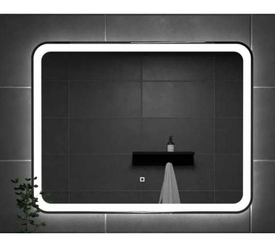 Зеркало 100 см с LED подсветкой Магна