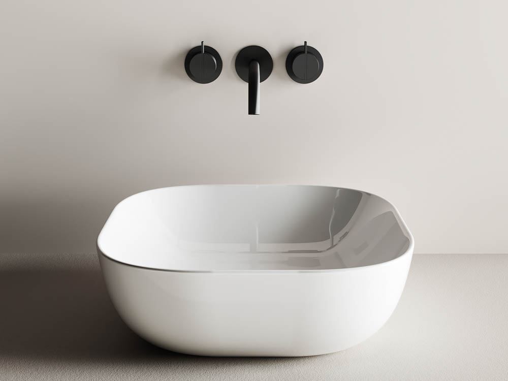 Умывальник 415х415х145мм чаша Element CeramicaNova накладная квадратная CN6010/Италия