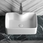 Умывальник 480х370х130мм чаша Element CeramicaNova накладная прямоугольная CN6033/Италия