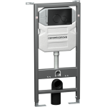 Инсталляция c Чёрной кнопкой Round CERAMICANOVA Envision для скрытого монтажа подвесного унитаза CN1001B/Италия