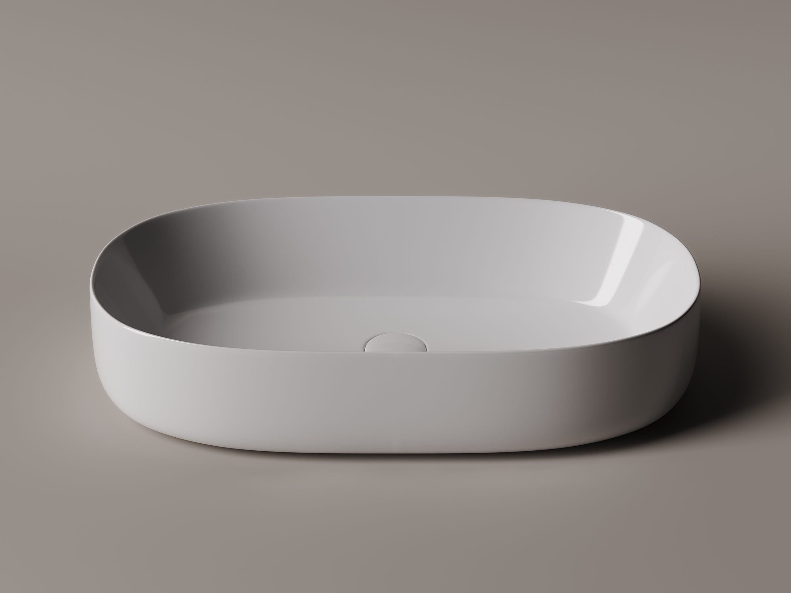 Умывальник 675х350х140мм чаша Element CeramicaNova накладная овальная CN5022/Италия