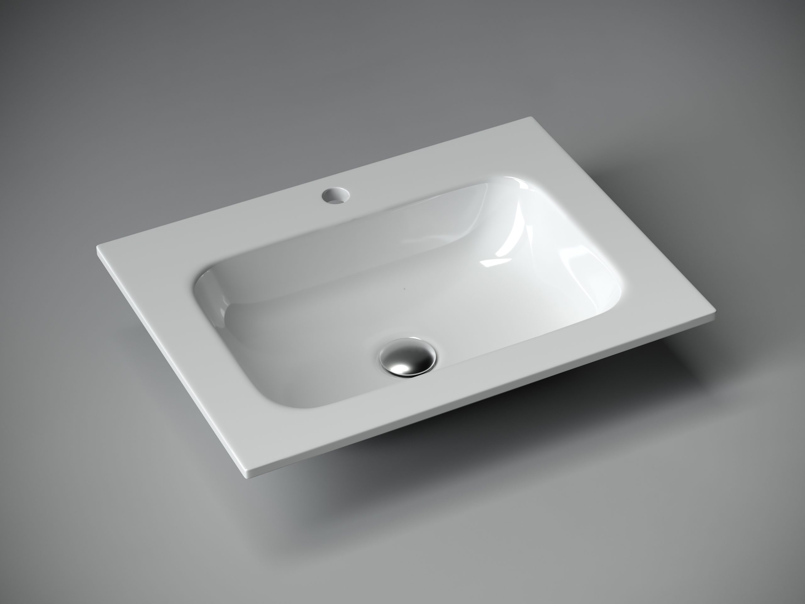 Умывальник 610х457х137мм Grace CeramicaNova накладной прямоугольный CN7011/Италия