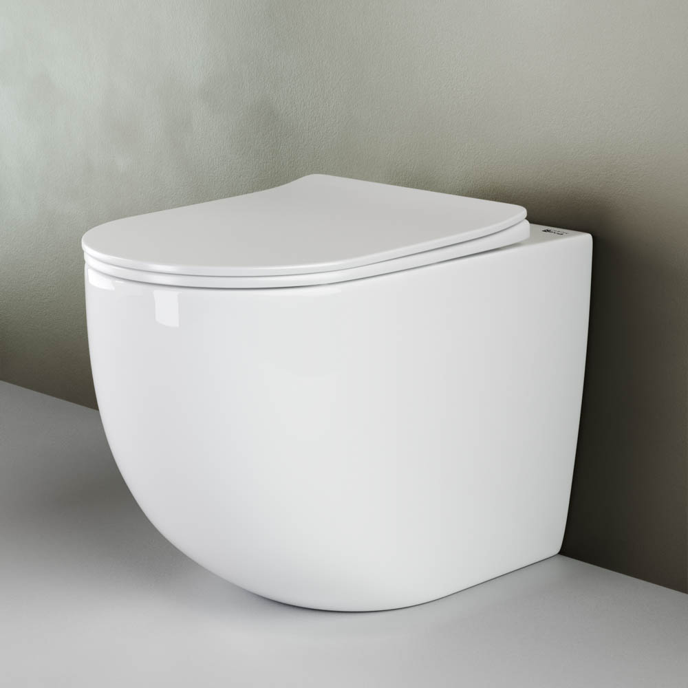 Унитаз безободковый приставной CeramicaNova Mia Rimless CN1810/Италия