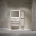 Тумба 90 см Urban ПОДВЕСНАЯ Sancos Дуб Галифакс с умывальником CN7002 — изображение 2