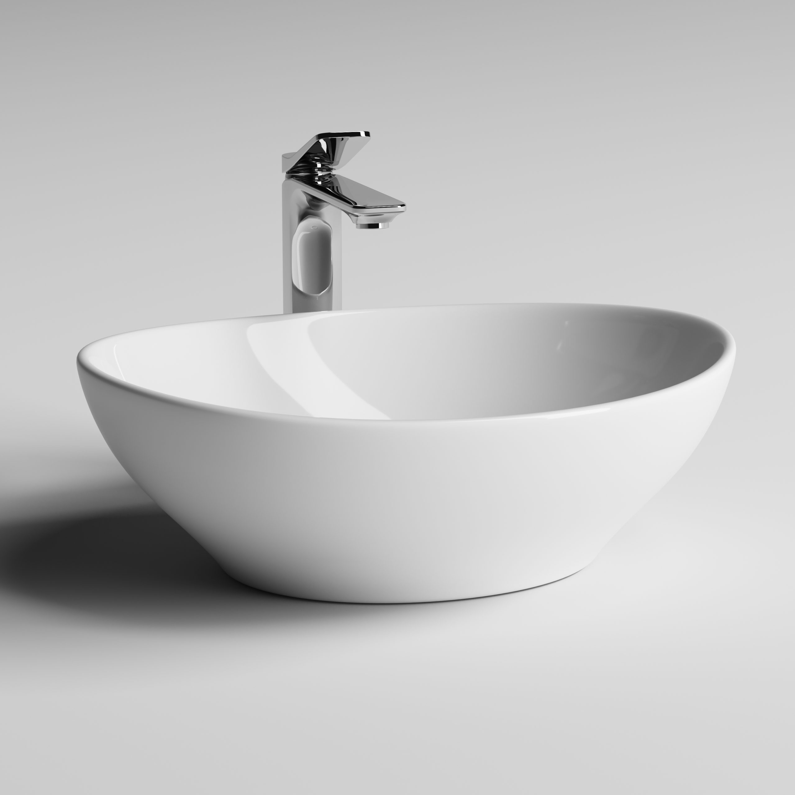 Умывальник 405х330х140мм чаша Element CeramicaNova накладная овальная CN6016/Италия