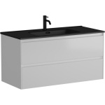 Тумба 100 см Cento ПОДВЕСНАЯ Sancos с умывальником CN7003MB