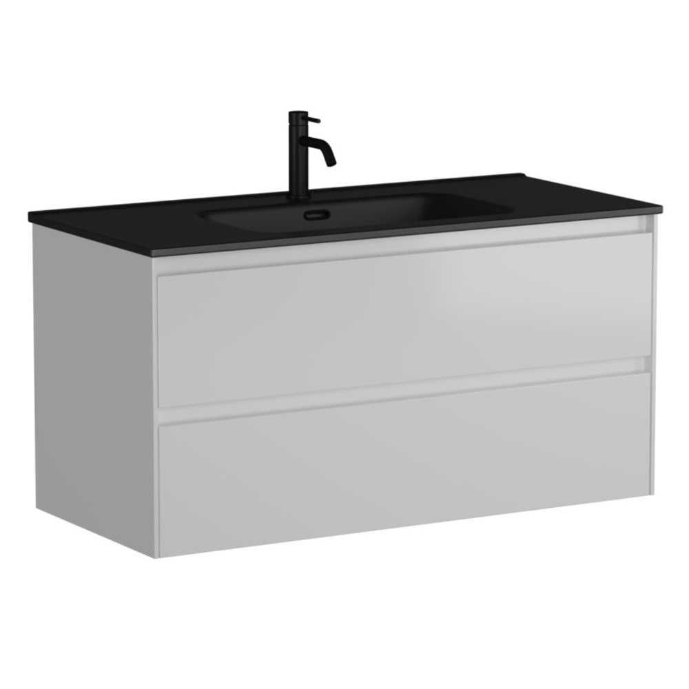 Тумба 100 см Cento ПОДВЕСНАЯ Sancos с умывальником CN7003MB