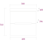 Тумба 50 см АЙЛЕНД подвесная с умывальником Фостер-50 — изображение 3