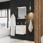 Тумба 50 см АЙЛЕНД подвесная с умывальником Фостер-50 — изображение 5