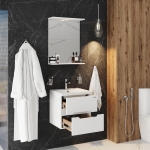 Тумба 50 см АЙЛЕНД подвесная с умывальником Фостер-50 — изображение 7