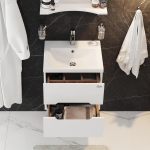 Тумба 50 см АЙЛЕНД подвесная с умывальником Фостер-50 — изображение 8