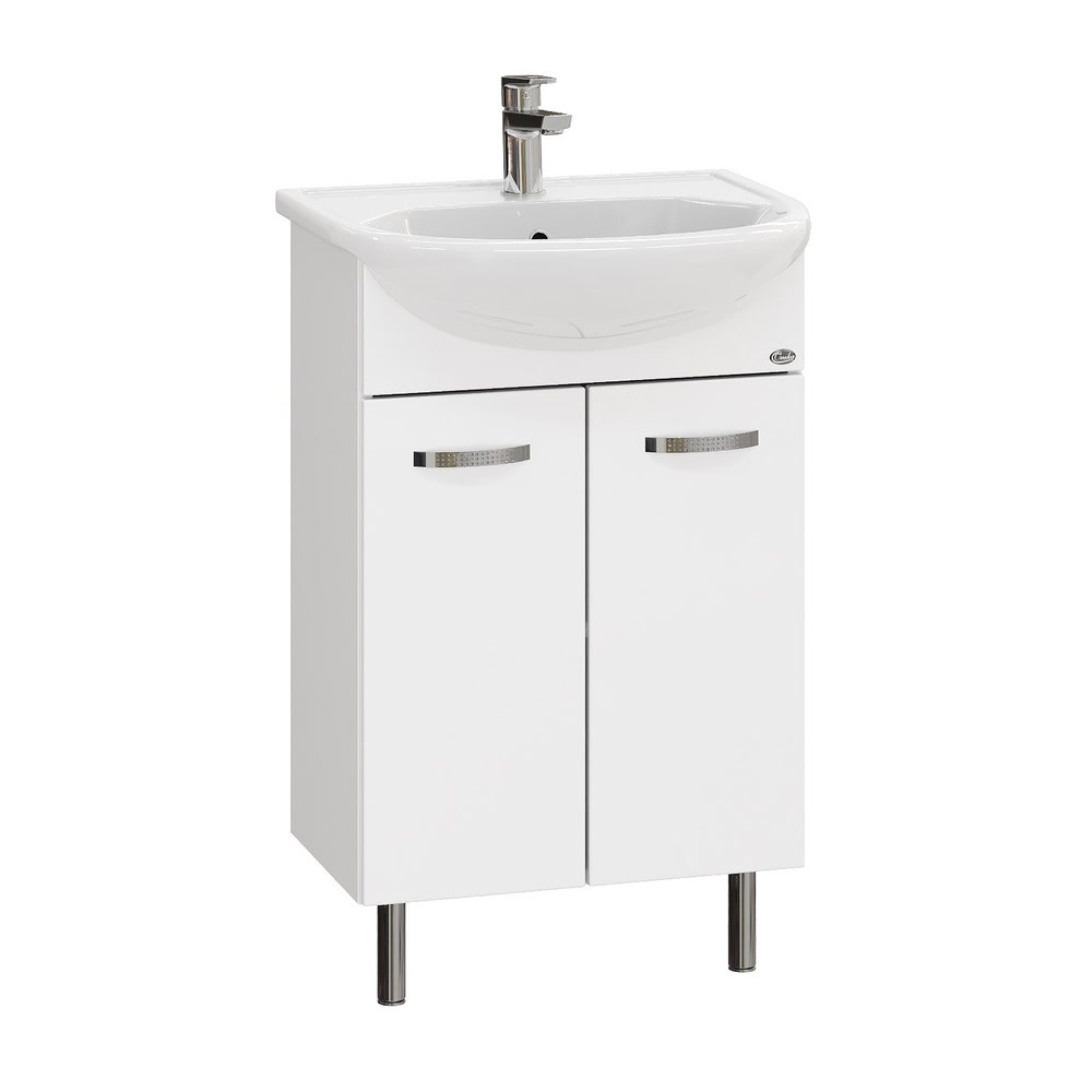 Тумба 55 см КОРАЛЛ с умывальником Уют-55