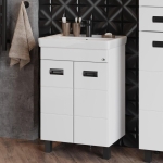 Тумба 60 см БАЛТИКА-Квадро BLACK с умывальником Тигода-60 — изображение 2