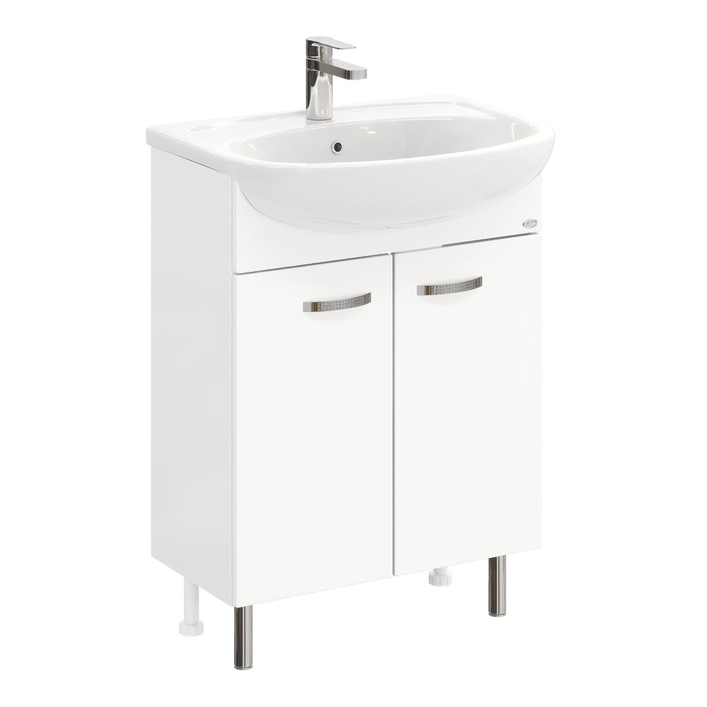 Тумба 60 см КОРАЛЛ с умывальником Уют-60