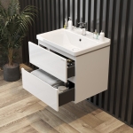 Тумба 60 см Эвада ПОДВЕСНАЯ с умывальником Миранда-60 — изображение 9