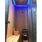 Кабина 170x120см с финской сауной FRANK F907L левосторонняя / Германия — изображение 6