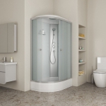 Душевая кабина 120x80x215см NIAGARA Eco E120/80/26R/MT средний поддон 26см стекло матовое — изображение 3