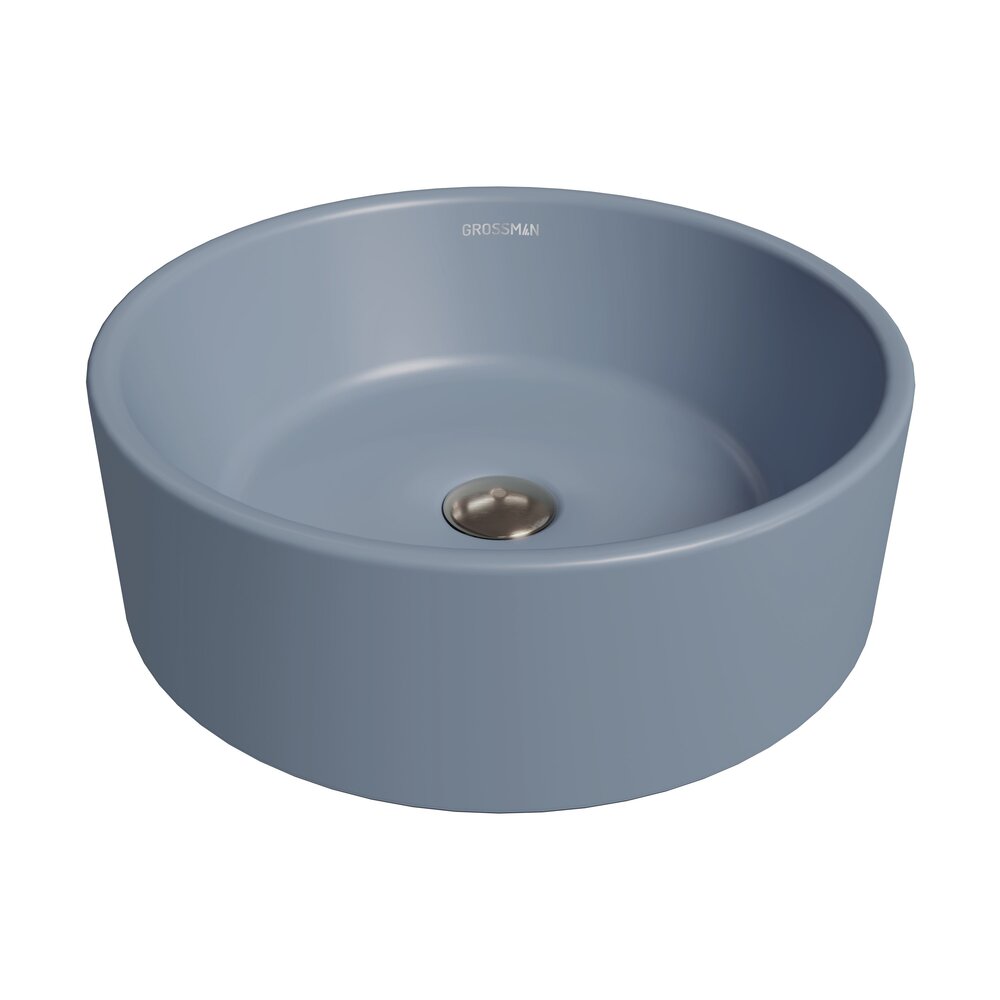 Умывальник 410х410х150мм ГОЛУБОЙ МАТОВЫЙ GROSSMAN GR-3013BSM-21/Германия
