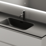 Тумба 120 см Cento ПОДВЕСНАЯ Sancos с умывальником CN7006MB — изображение 5