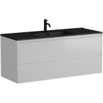 Тумба 120 см Cento ПОДВЕСНАЯ Sancos с умывальником CN7006MB