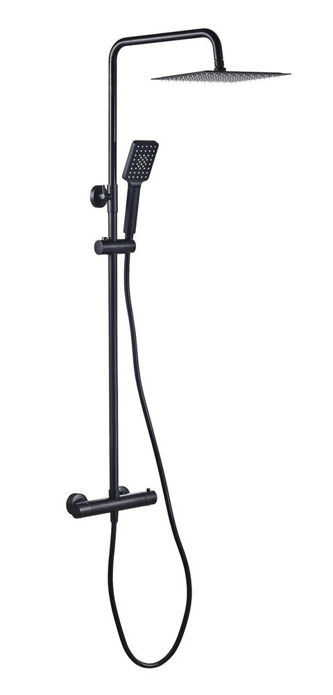 Душевая стойка с термостатическим смесителем SC7100MB SANCOS KANEDO черный матовый/Италия